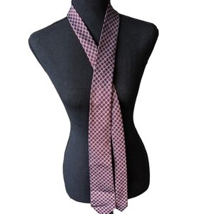 Z Zegna silk tie red and grey